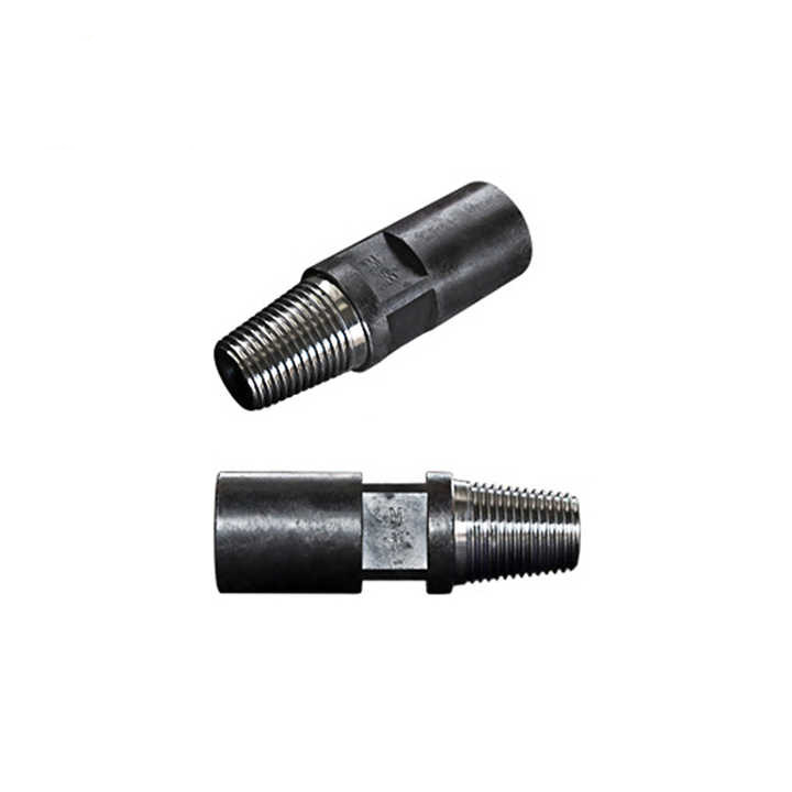 transition joint for dth hamer and drill rod