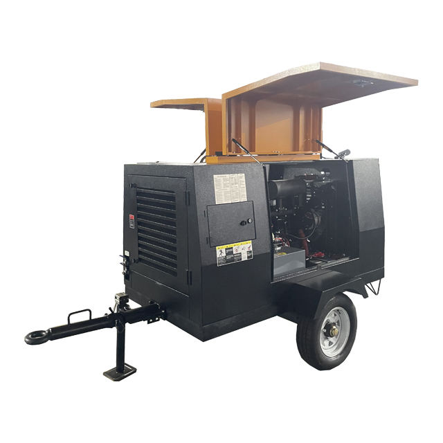 Screw Diesel Air Compressor 185 Cfm Air Compressor Diesel Portable Mining Air Compressor Diesel Engine 185Cfm Jack Hammer