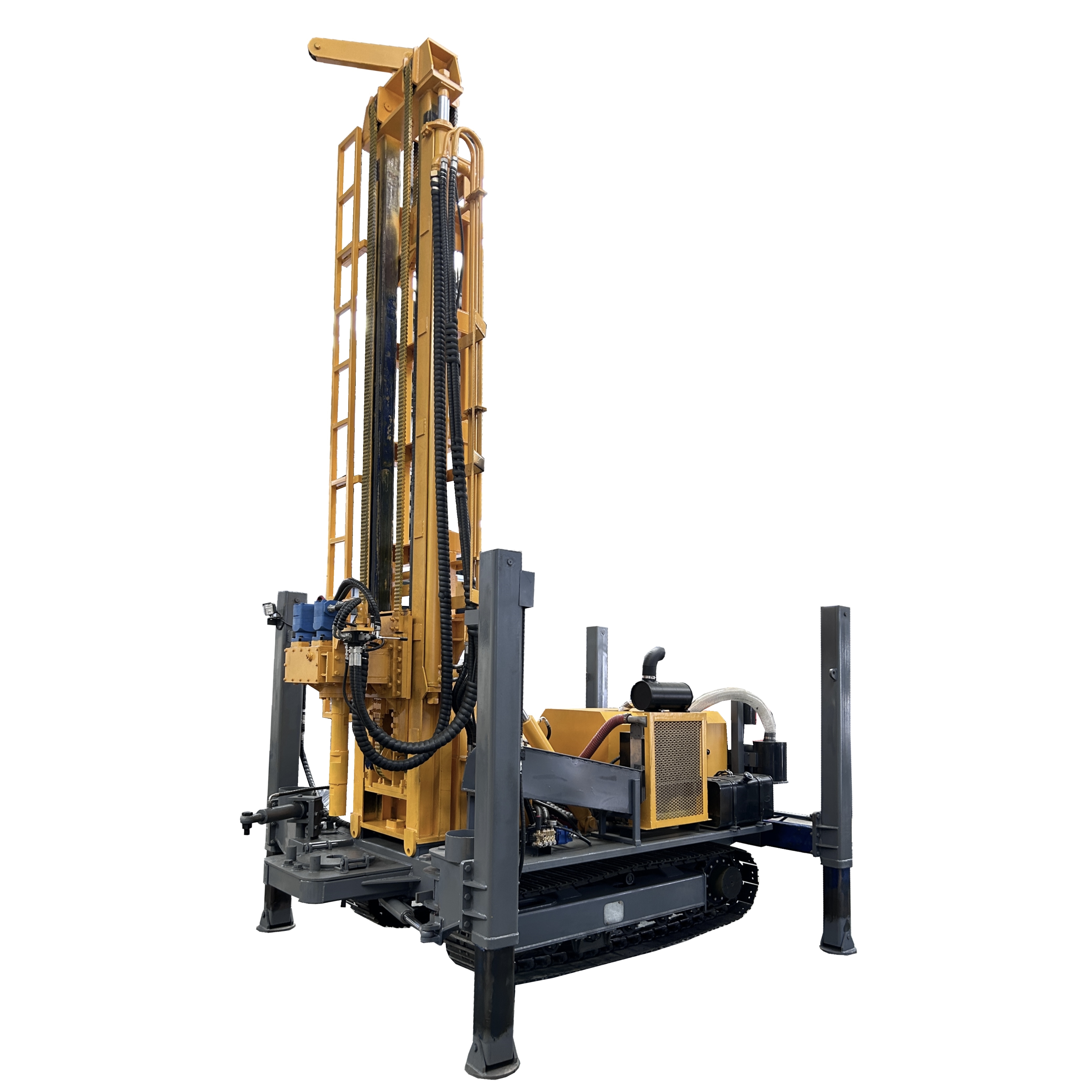 YLZJ500 Cummins 600m Max Depth Steel Crawler Type Well Drilling Rig for Water Well 600m