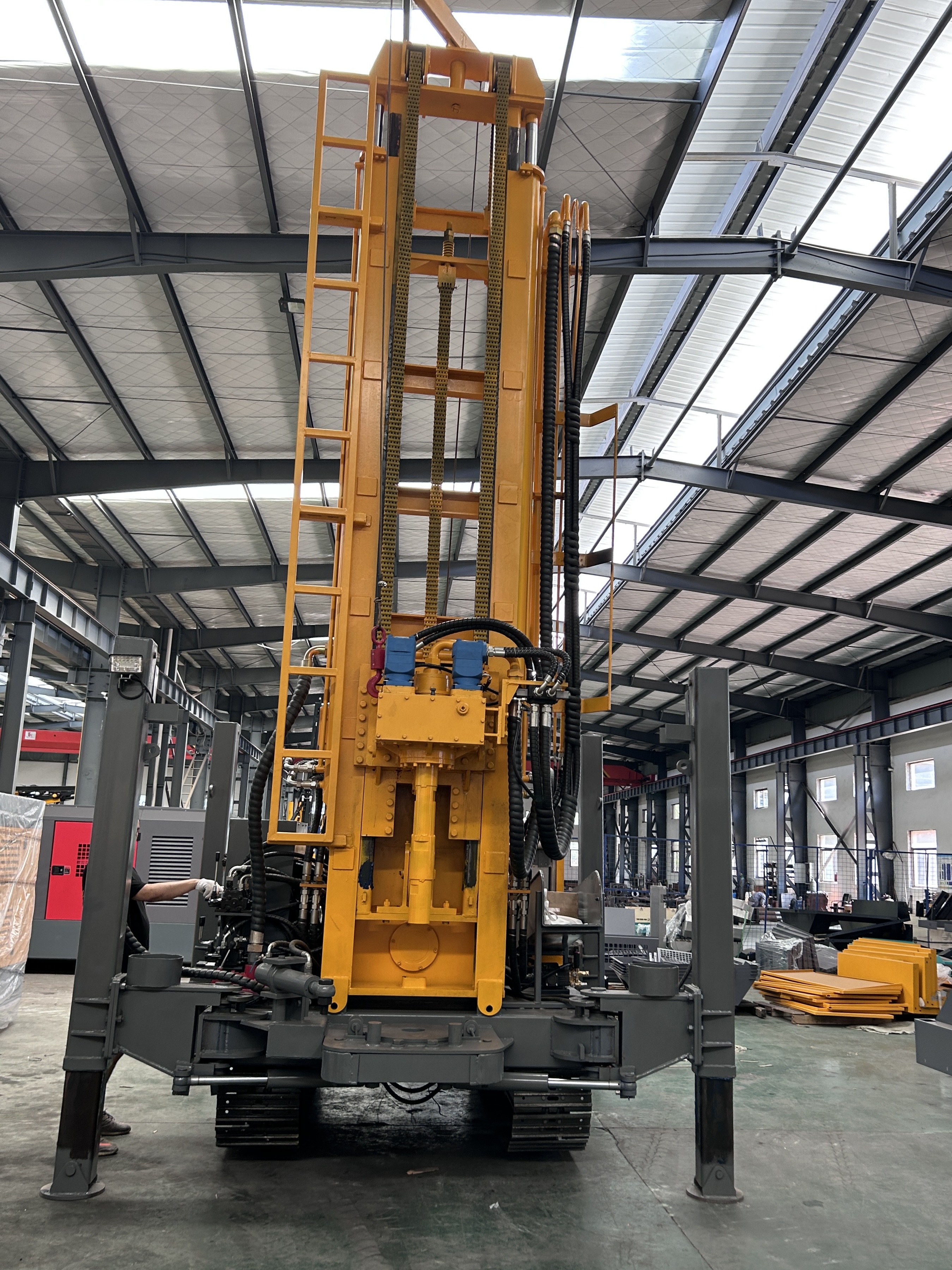 YLZJ500 Cummins 600m Max Depth Steel Crawler Type Well Drilling Rig for Water Well 600m